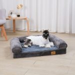 XXL Large Orthopedic Dog Bed Cozy Pet Dogs Bedding with Bolster Washable Cover - Image 2