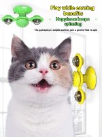 Cat Entertainment Set- Interactive Rotating Disk, Feather Teasers, Tumbler - Image 5