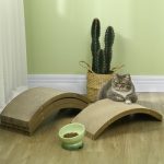 PawHut Cat Scratching Board, 4 Pack Cat Scratcher For Indoor Cats - Image 5