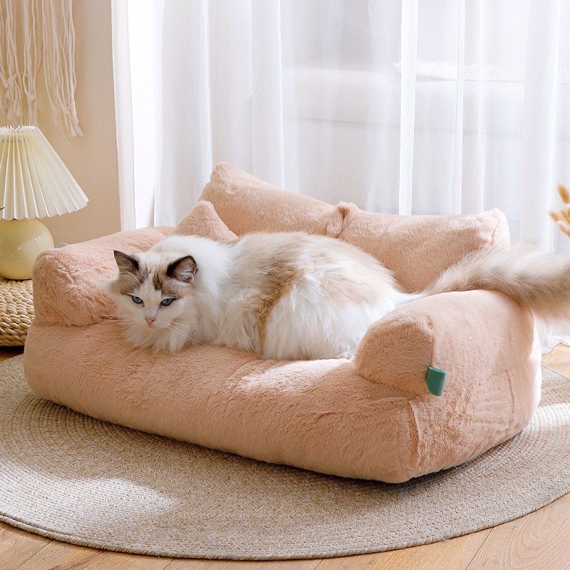 Flannel Warm Large Cat Sofa Universal Pet Kennel Flannel Warm Large Cat Sofa Universal Pet Kennel