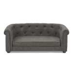 Pet Sofa With Arc-shaped Backrest And Armrests, Contemporary Rectangular Pet - Image 5