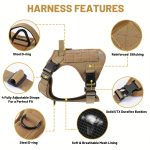 American Local Tactical Pet Boobs Service Dog Harness Vest Adjustable Reflective - Image 6