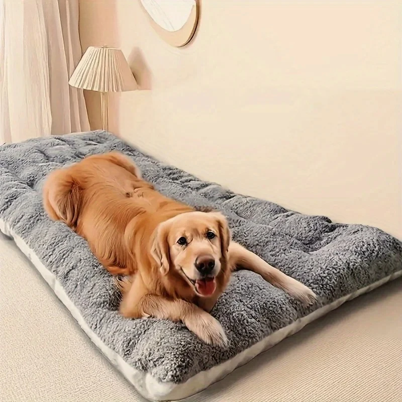 Large Plush Dog Bed Sofa Thickened Super Soft Polyester Pet Large Plush Dog Bed Sofa Thickened Super Soft Polyester Pet