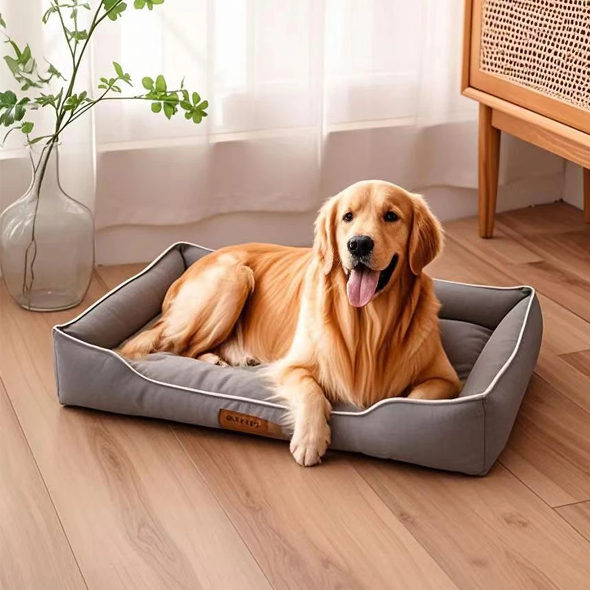 Four Season Square Dog Bed for Large Dog Mattress Bite-resistant Four Season Square Dog Bed for Large Dog Mattress Bite-resistant