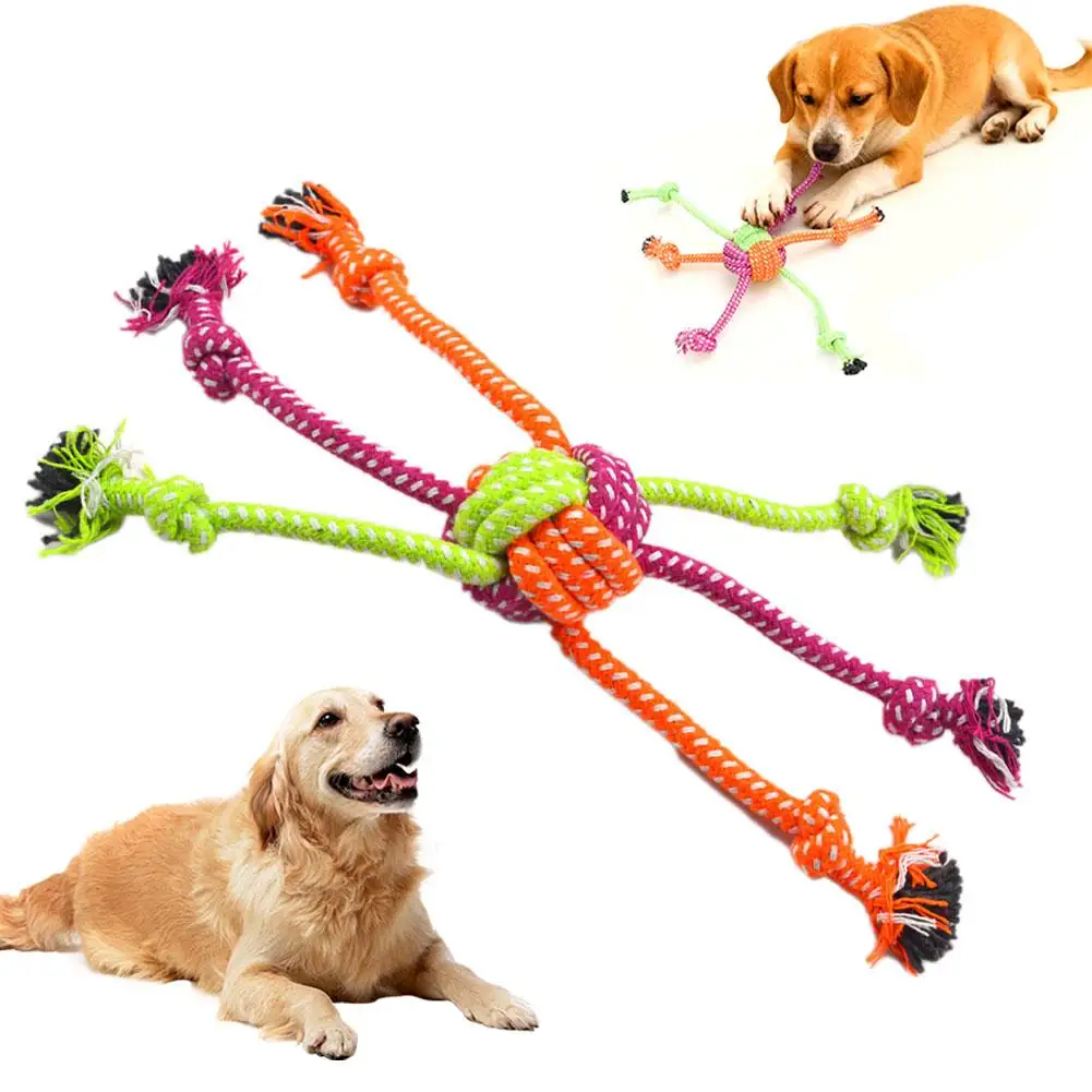 Durable Bite-Resistant Interactive Knot Toy for Dogs Durable Bite-Resistant Interactive Knot Toy for Dogs